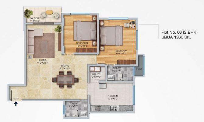 Sankhya Heights - Floor Plan