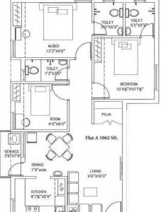 AK Aaji Maple - Floor plan