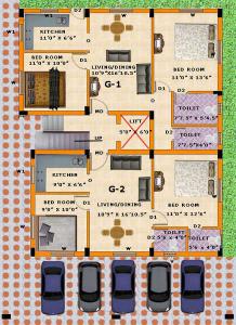 SPS Bharathi Nagar - Floor plan