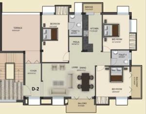 Sreenivas Aradhana - Floor plan