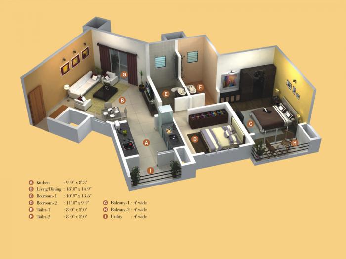Kumar Princetown - Floor Plan