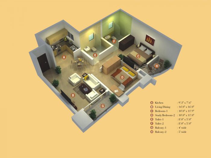 Kumar Princetown - Floor Plan