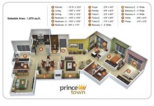 Kumar Princetown - Floor plan