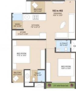 Jhatakia Tirth Casitas - Floor plan