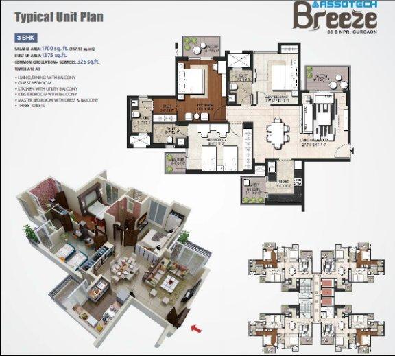 Assotech Breeze - Floor Plan