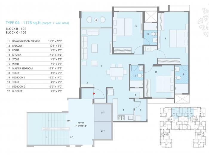 Soham Dev Solitaire - Floor Plan