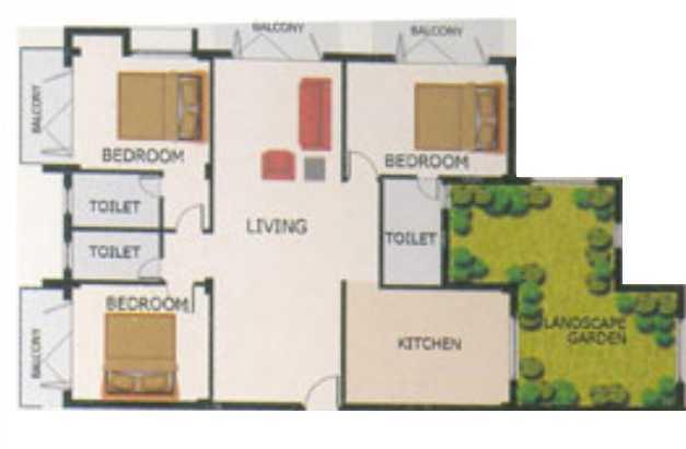 Aashritha Apartment - Floor Plan