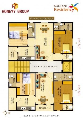Honey Nandini Residency - Site Plan