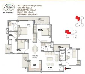 Eldeco Luxa - Floor plan