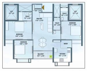 Takshashila Air - Floor plan