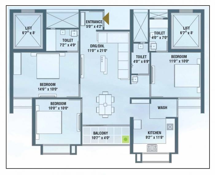 Takshashila Air - Floor Plan