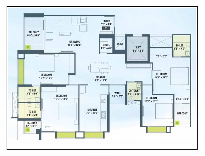 Takshashila Air - Floor Plan