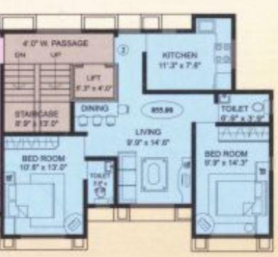 Srishti Complex - Floor Plan