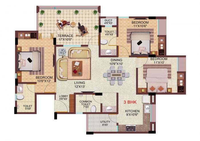 Siddhant Palace Orchids Phase I - Floor Plan