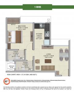 Wadhwa Codename Megaliving Wing F3 - Floor plan