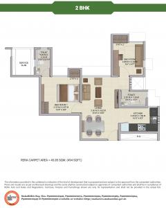 Wadhwa Codename Megaliving Wing F3 - Floor plan