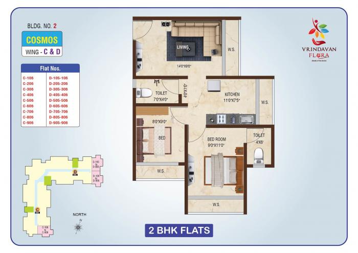 Vrindavan Flora - Floor Plan