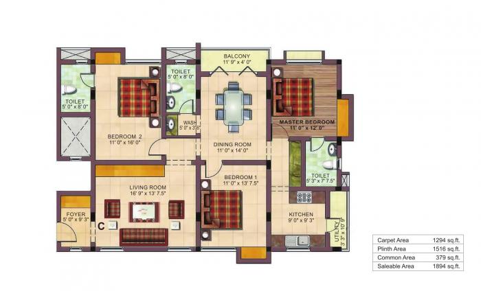 Devinarayan Windmere - Floor Plan