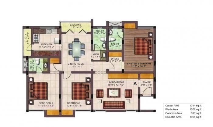 Devinarayan Windmere - Floor Plan