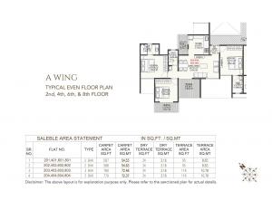 Jethani Trinity Greens - Floor plan