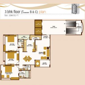 Iscon Heights - Floor plan