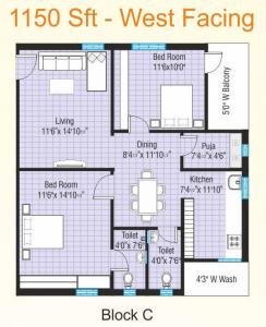 Sri Gajanana Homes - Floor plan