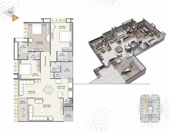 Ramdev Devasya Gold - Floor Plan