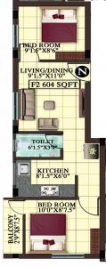 MP Bleu - Floor plan