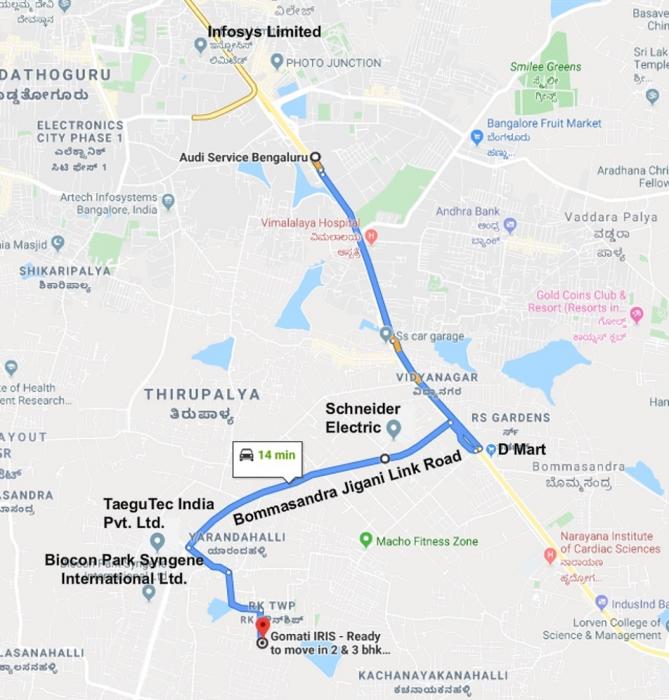 Gomati Iris - Locality