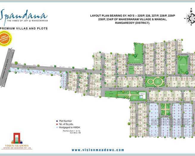 Sree Spandana Plots - Master Plan