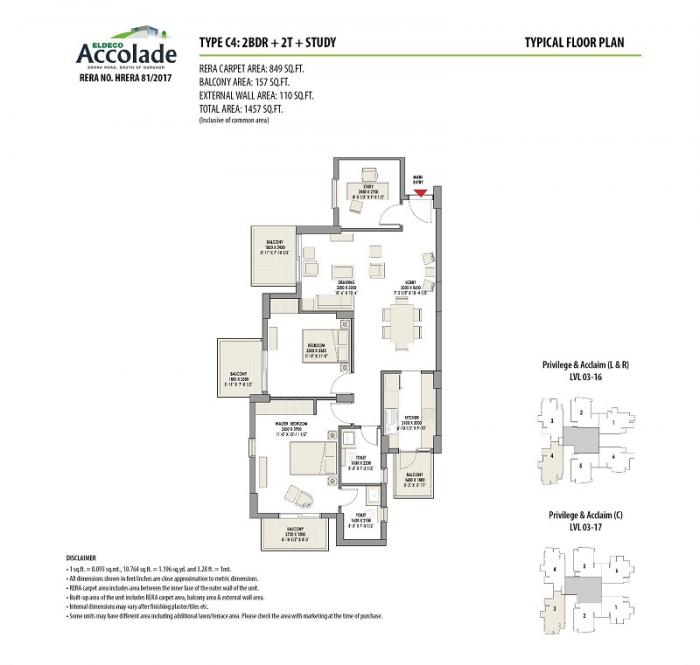 Eldeco Accolade - Floor Plan