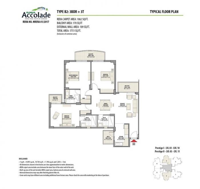Eldeco Accolade - Floor Plan