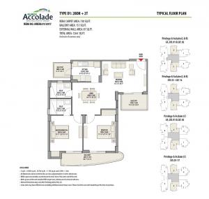 Eldeco Accolade - Floor plan