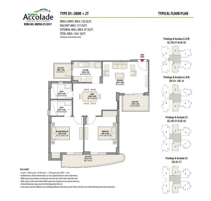 Eldeco Accolade - Floor Plan