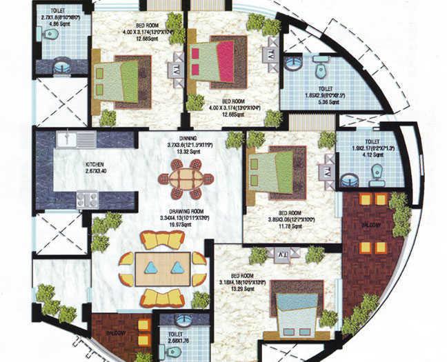 Mahadev Residency II - Floor Plan