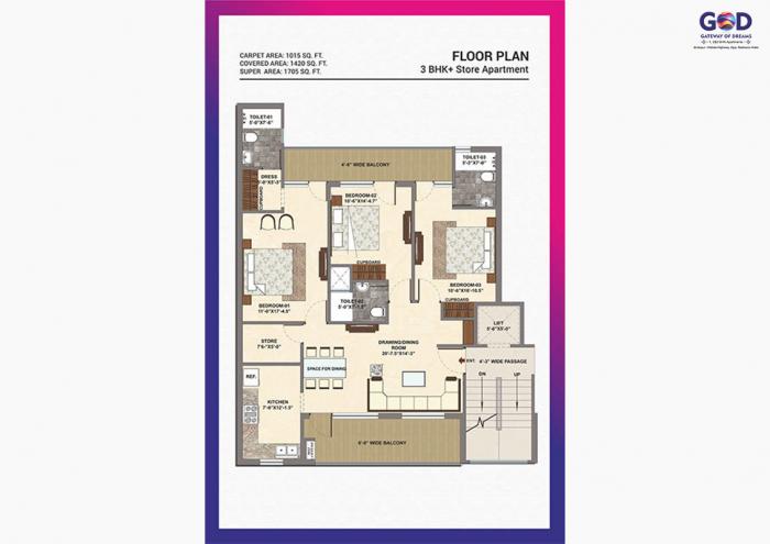 SBP Gateway Of Dreams - Floor Plan