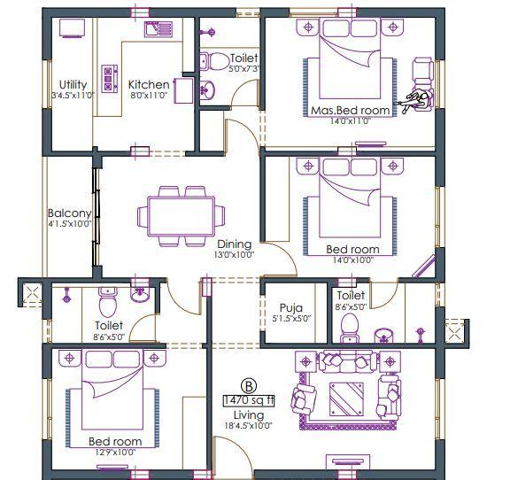 Pushkars Radiance - Floor Plan