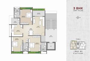 Shree Radhakrishna Jaldeep Icon - Floor plan