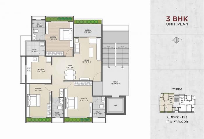 Shree Radhakrishna Jaldeep Icon - Floor Plan