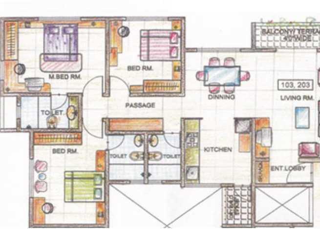 Sukhwani Oasis - Floor Plan