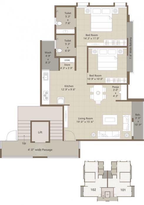 Aditya Edifice - Floor Plan