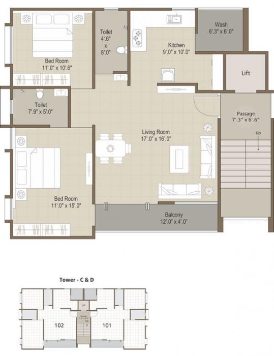 Aditya Edifice - Floor Plan
