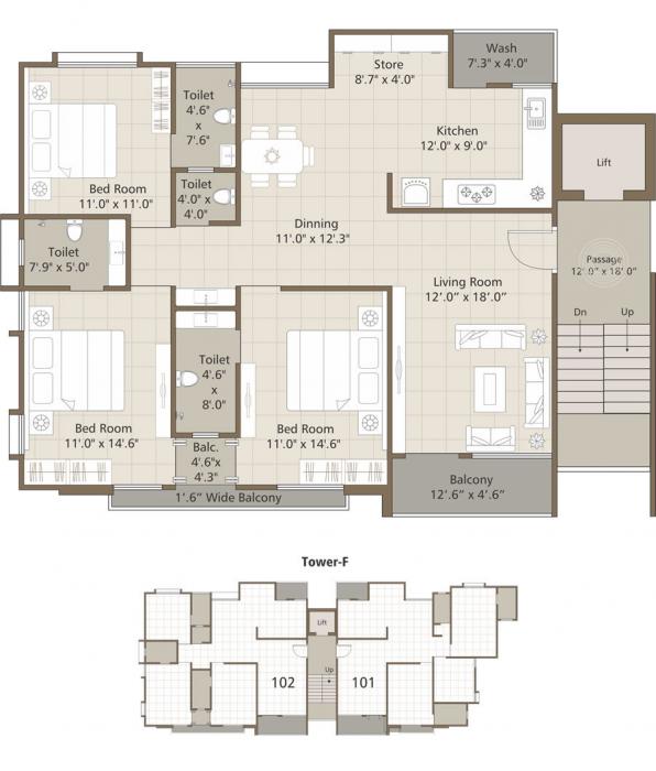 Aditya Edifice - Floor Plan