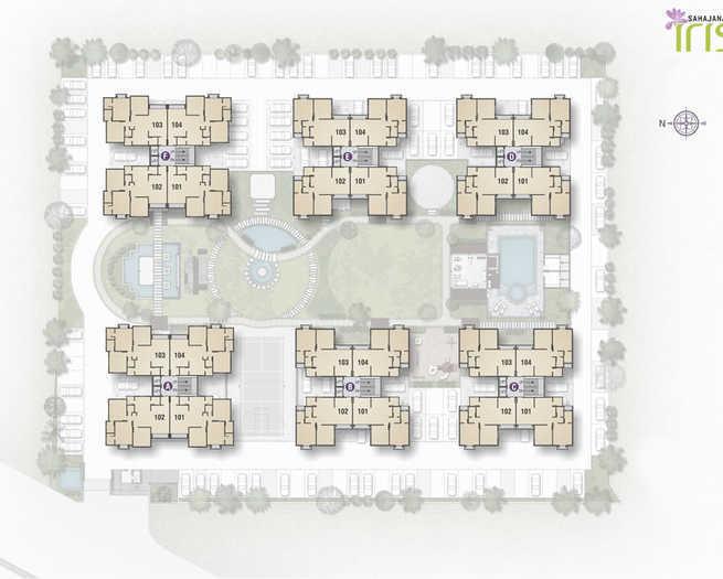 Sahajanand Iris - Site Plan