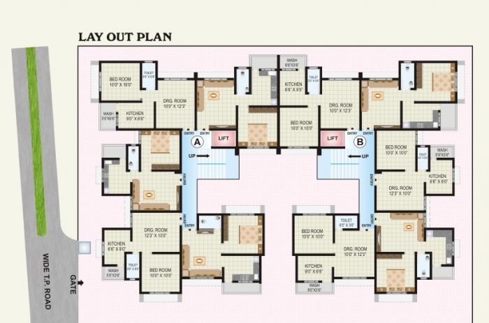 Radhe Sahjanand Enclave - Master Plan