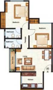 Raunak Unnathi Woods Phase 6 - Floor plan