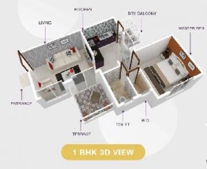 S D Megha Sparkle Towers - Floor plan