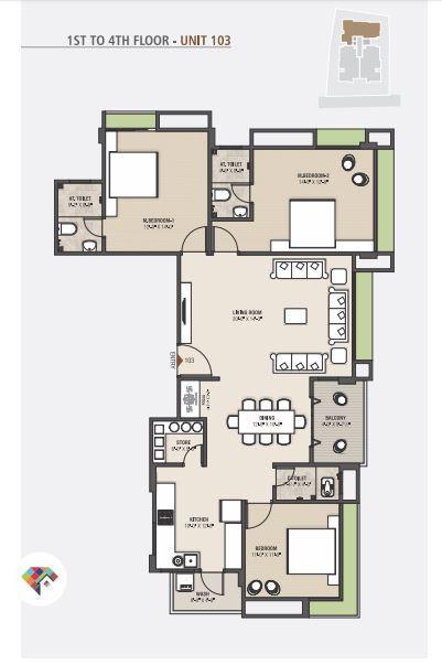 Nilima Solitaire Avenue - Floor Plan