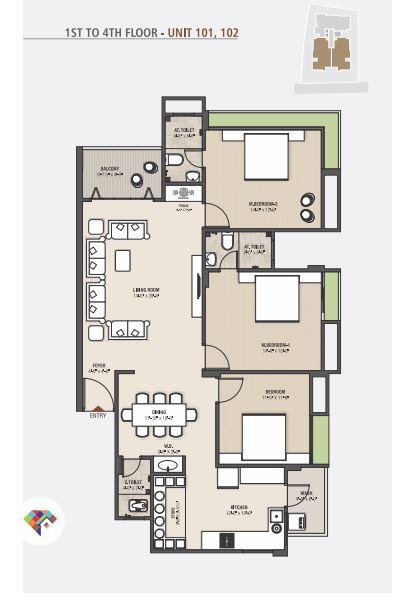 Nilima Solitaire Avenue - Floor Plan