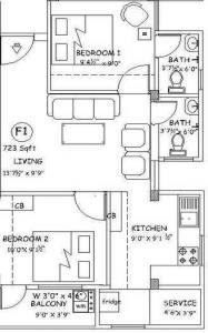 Mace Prayaghs Apartment - Floor plan